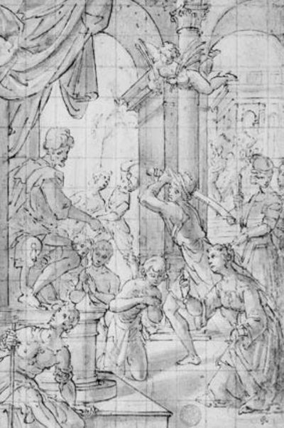 El martirio de los Macabeos (?) de Aurelio Lomi