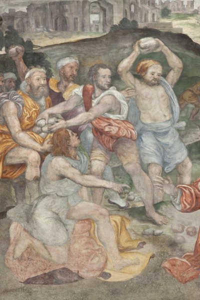 El martirio de San Esteban (detalle) de Aurelio Luini