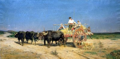Carro tirado por búfalos de Aurelio Tiratelli