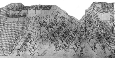 Asalto a la Ciudad de Laquis, 700-692 a.C., c. 1900-1920 de Austen Henry Layard