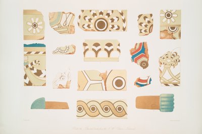 Ladrillos pintados del Palacio N.W. en Nimrud [Calah] de Austen Henry Layard