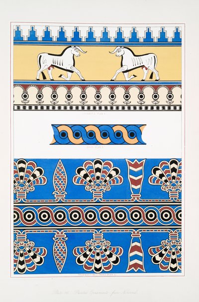 Ornamentos pintados de Nimrud [Calah] de Austen Henry Layard