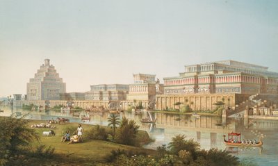 Los palacios de Nimroud [Calah] restaurados, 1853 de Austen Henry Layard