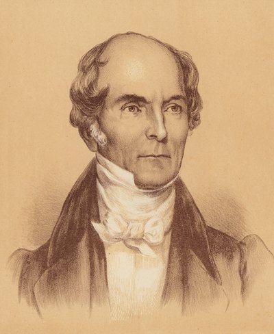 Sir Francis Forbes, Primer Presidente del Tribunal Supremo de Nueva Gales del Sur (litografía en color) de Australian School