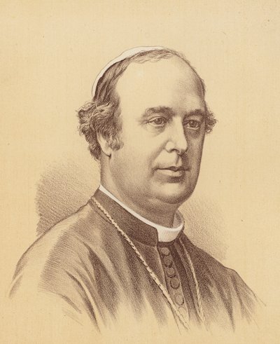 Reverendísimo Roger Bede Vaughan, Arzobispo de Sydney (litografía en color) de Australian School