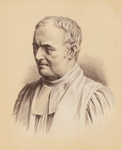 Reverendo William Grant Broughton, Primer Obispo de Sydney (litografía en color) de Australian School