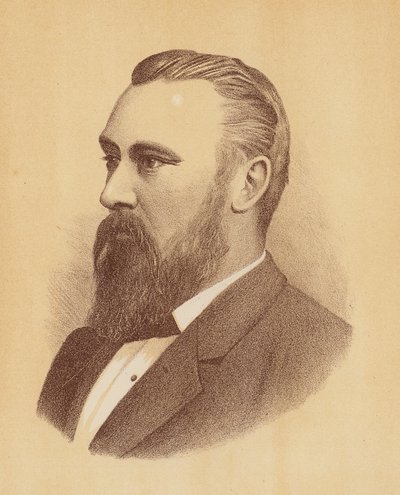 William John Lyne (litografía en color) de Australian School