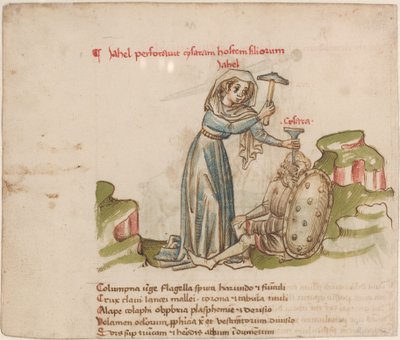 Jael Matando a Sísara de Austrian 15th Century