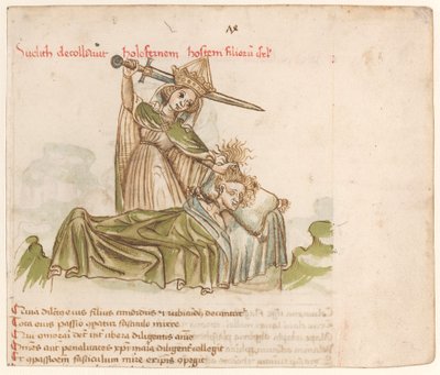 Judith matando a Holofernes de Austrian 15th Century