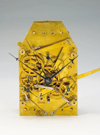 Un bodenstanduhr de mes con ecuación de tiempo y calendario completo de Austrian School