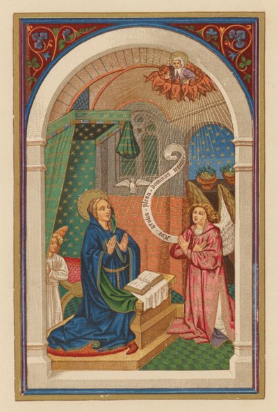Anunciación B M V (chromolitho) de Austrian School
