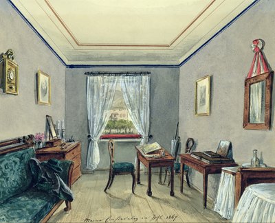 Estudio del artista en Bad Ischl, 1867 de Austrian School