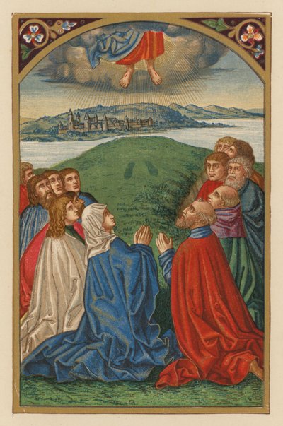 Ascensión D N J Chr (chromolitho) de Austrian School