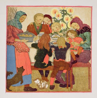Fiesta de Nochebuena, c.1910, de "Christmas" (Navidad) de Austrian School