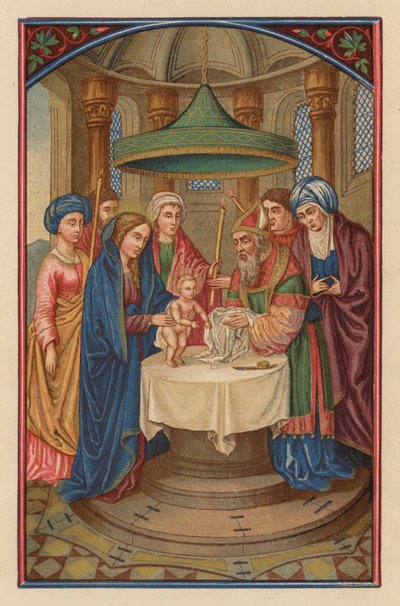 La circuncisión del Señor (cromolito) de Austrian School