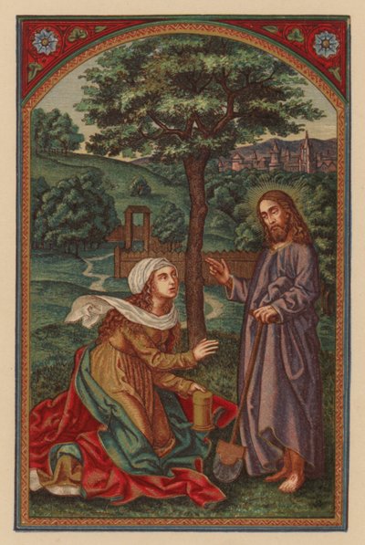 Jesús le dijo: ¡María! (cromolito) de Austrian School