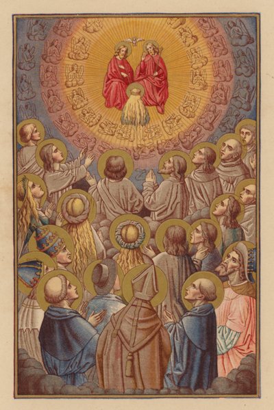 Iglesia en triunfo (cromolito) de Austrian School