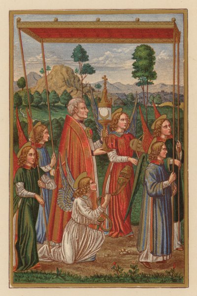 Fiesta del Cuerpo D N J Chr (chromolitho) de Austrian School