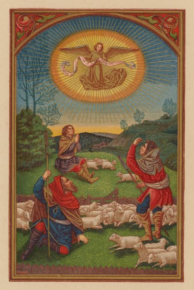 Gloria a Dios en las alturas (cromolito) de Austrian School