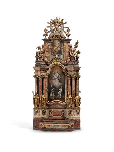 Modelo del altar mayor de la Abadía de San Pedro, Salzburgo, c.1777 de Austrian School