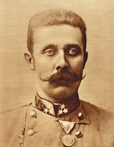 Retrato del Archiduque Francisco Fernando c.1893 de Austrian School