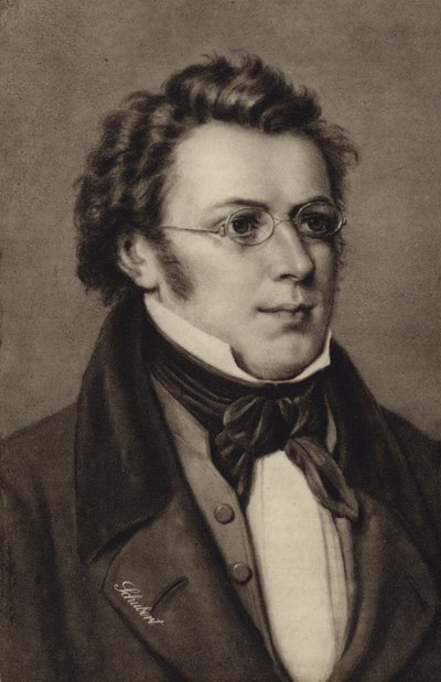 Retrato de Franz Schubert de Austrian School