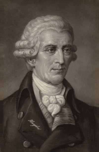 Retrato de Joseph Haydn de Austrian School