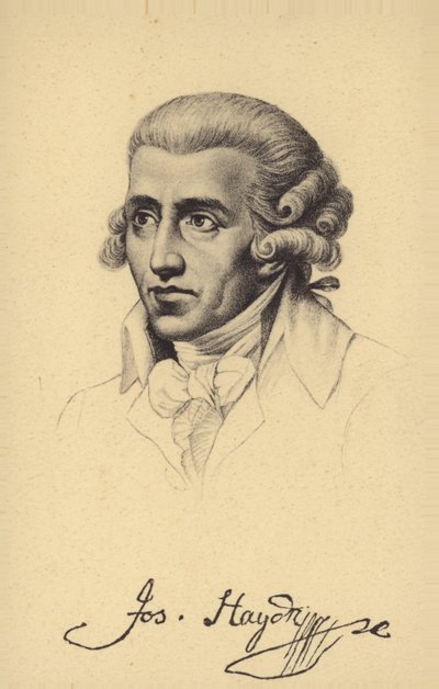 Retrato de Joseph Haydn de Austrian School