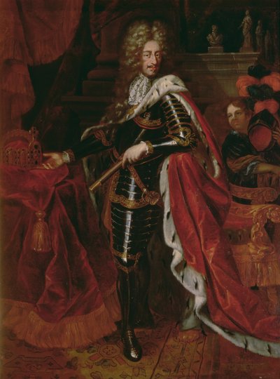 Retrato de Leopoldo I, Emperador del Sacro Imperio Romano (1640-1705) de Austrian School