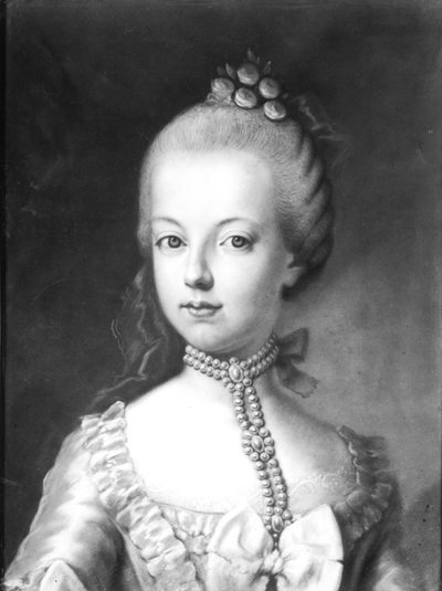 Retrato de María Antonieta (1755-93) de Habsburgo-Lorena, c.1771 de Austrian School