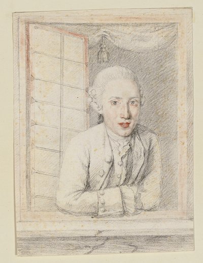 Retrato del príncipe Alberto Casimiro Augusto de Sajonia-Teschen, fundador de la Albertina de Austrian School