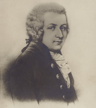 Retrato de Wolfgang Amadeus Mozart de Austrian School