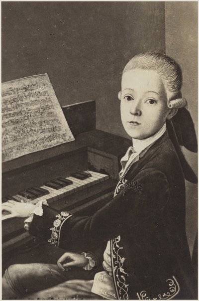 Retrato de Wolfgang Amadeus Mozart de Austrian School