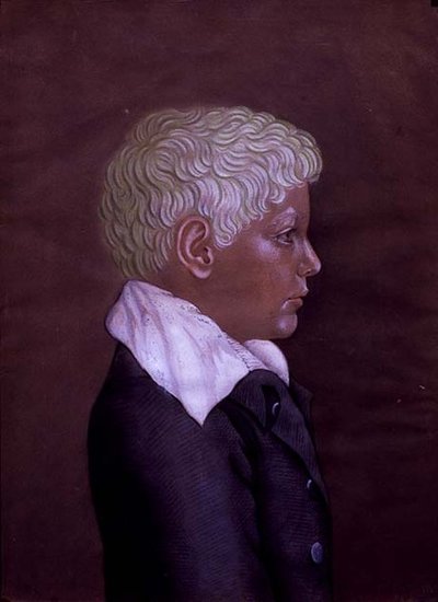 Retrato de un niño rubio, c.1830 de Austrian School
