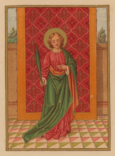 S Lucia (cromolito) de Austrian School