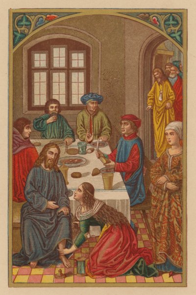 S María Magdalena (cromolito) de Austrian School