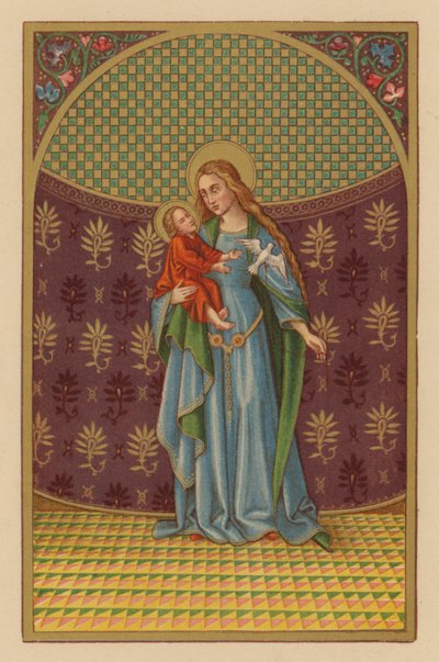 S Maria Mater Dei (cromolito) de Austrian School