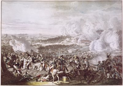 La huida de Napoleón (1769-1821) después de la Batalla de Waterloo, 18 de junio de 1815, c.1815-30 de Austrian School