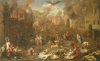 El asalto a Ofen el 6 de septiembre de 1686 (óleo sobre tabla) de Austrian School