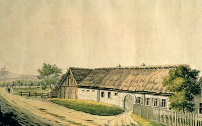 El lugar de nacimiento de Franz Joseph Haydn (1732-1809) en Rohrau, Baja Austria de Austrian School