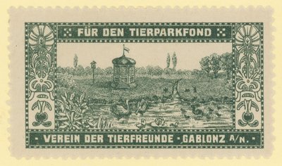 Fondo del zoológico, Gablonz, Bohemia de Austrian School