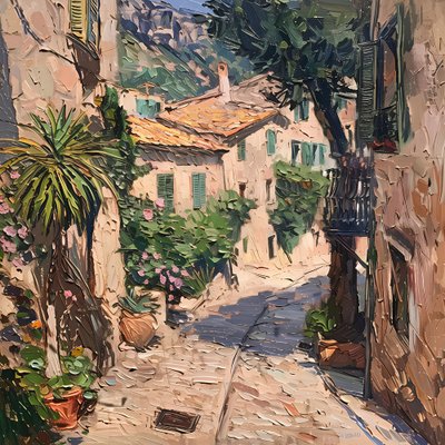 Una encantadora calle de pueblo de Avanesova Elena