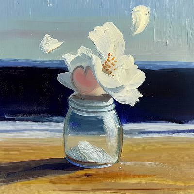 Flor costera en un jarrón de Avanesova Elena