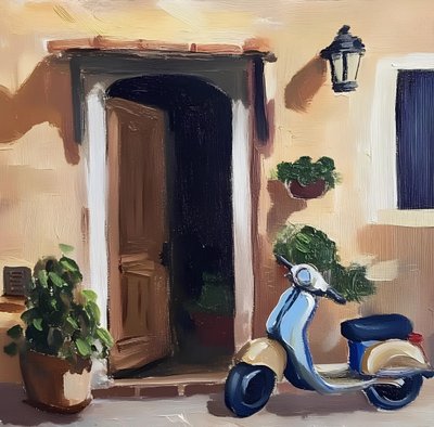 Entrada para scooters europeos de Avanesova Elena