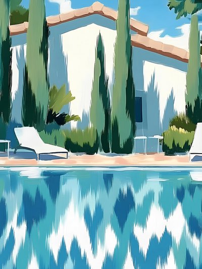 Reflexiones junto a la piscina de Avanesova Elena