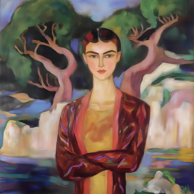 Retrato de una mujer serena de Avanesova Elena