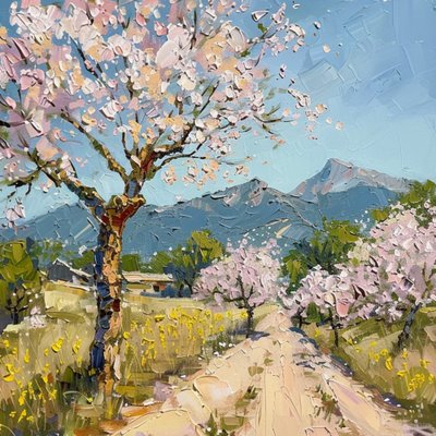Flores de primavera en la montaña de Avanesova Elena