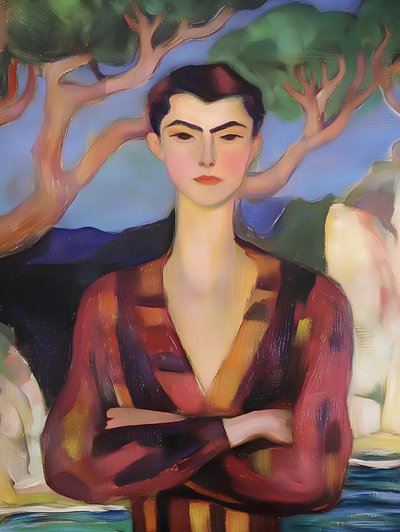 Una figura elegante en la costa de Avanesova Elena