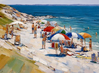 Un día soleado en la playa de Avanesova Elena