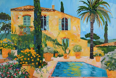 Villa soleada de estilo mediterráneo de Avanesova Elena